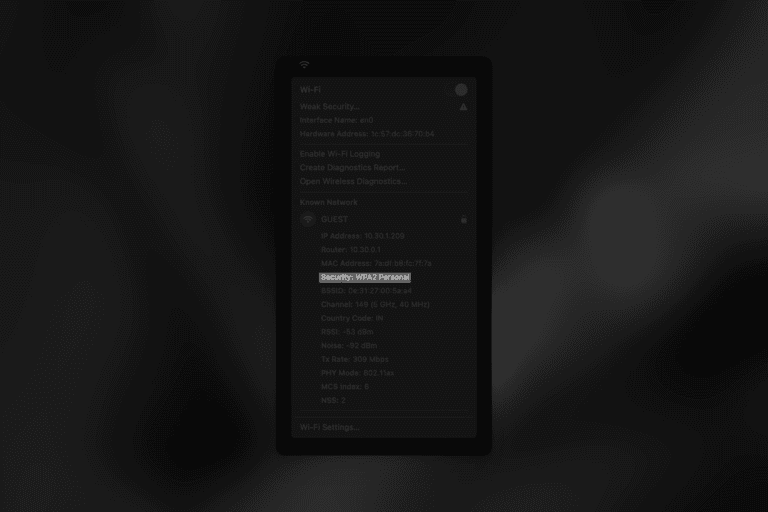 On macOS