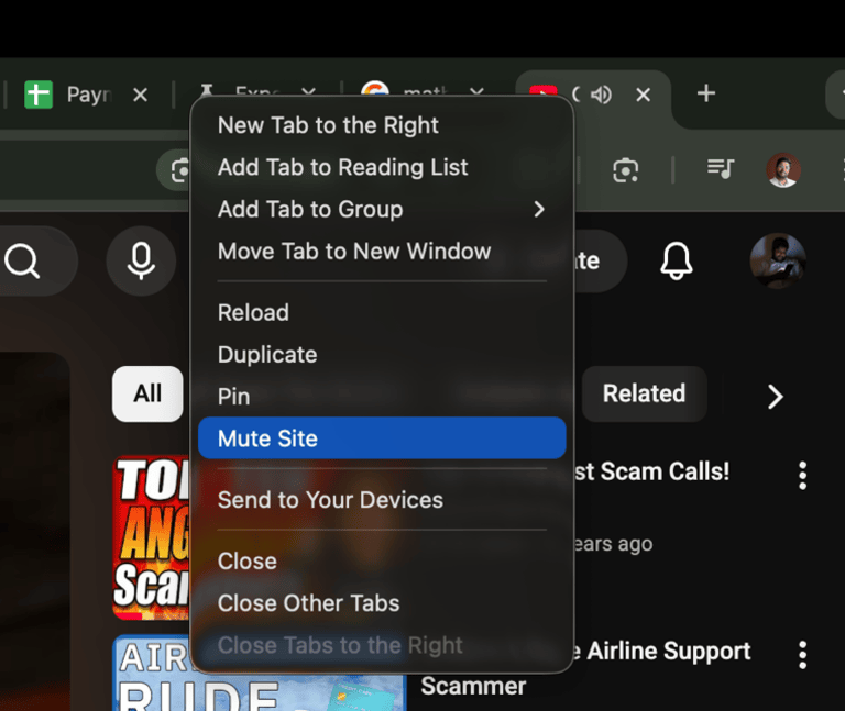 Mute Tabs