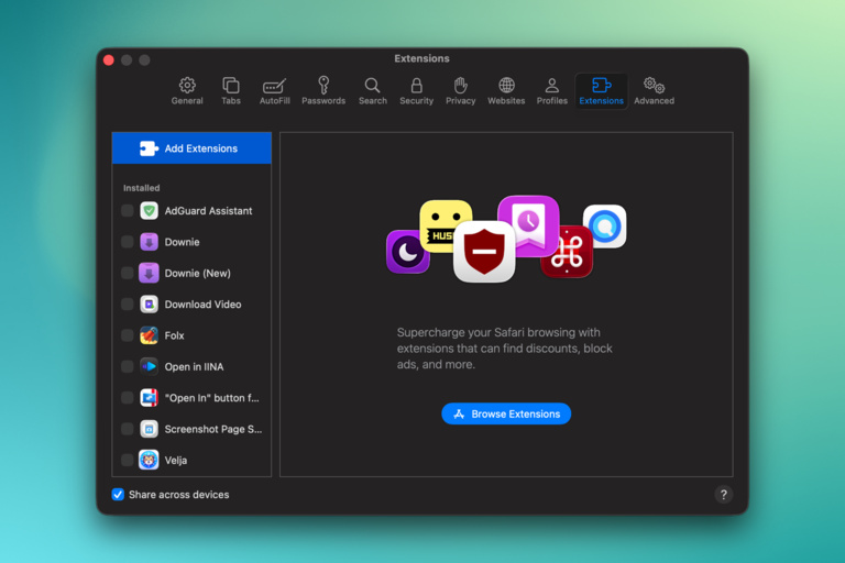 Disable Extensions