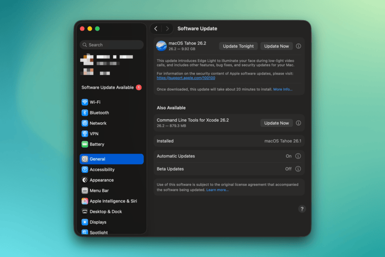 Update Safari